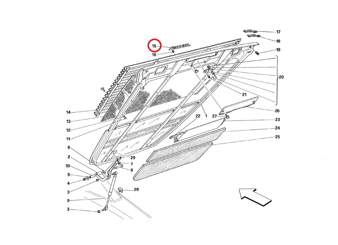 画像: “FERRARI”マーク　リアエンブレム（430・360・355・348）